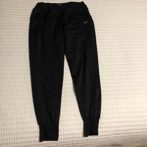 Black nike dri fit running joggers size medium